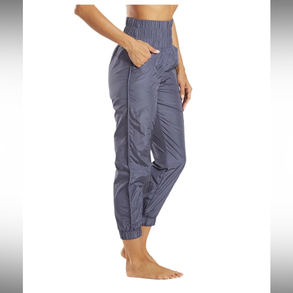 NWT Free People The Way Home Joggers in Deep Sea Blue Sweatpants - Picture 4 of 9